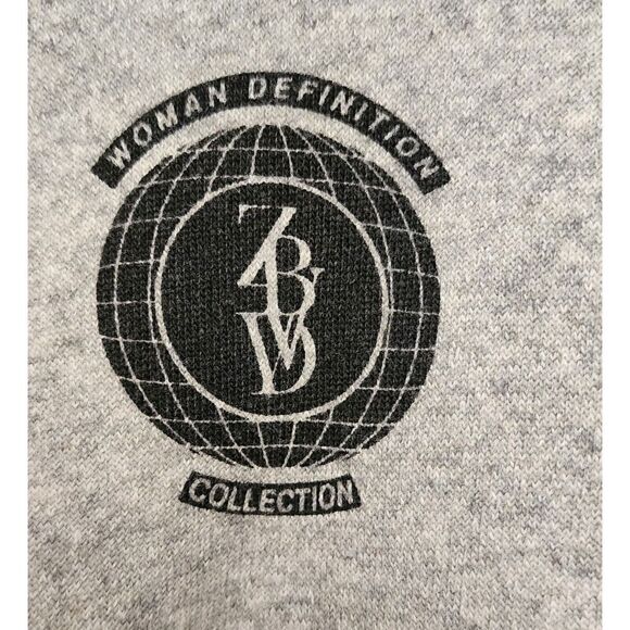 Zara Trafuluc combination sweatshirt gray/Black Size Medium - Picture 7 of 7